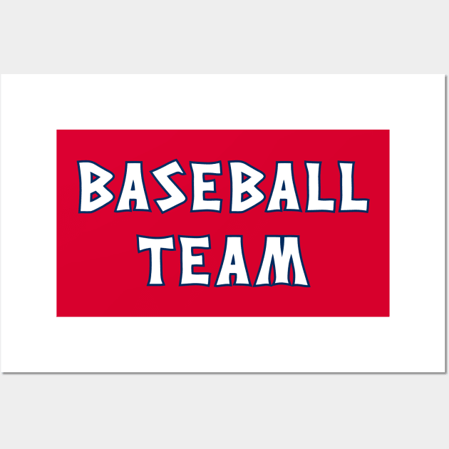 CLE Baseball Team - Red 2 Wall Art by KFig21